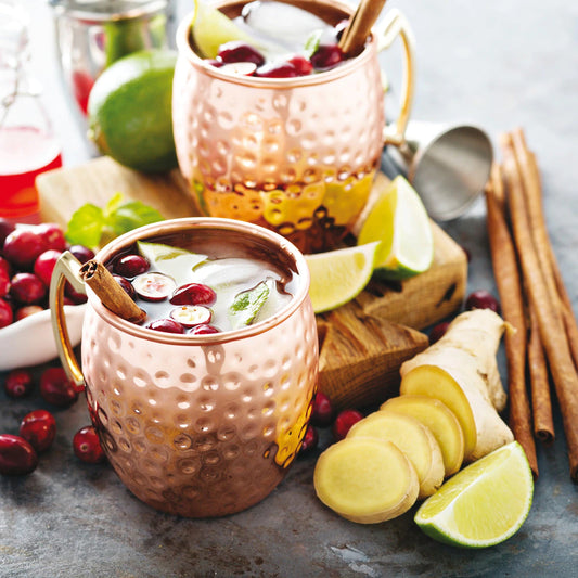 Vaso Moscow Mule Acero Inoxidable Oro Rosa