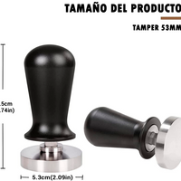 Tamper para Maquina Espresso Calibrado Con Retorno 53mm