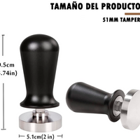 Tamper para Café Espresso Calibrado Con Retorno 51mm