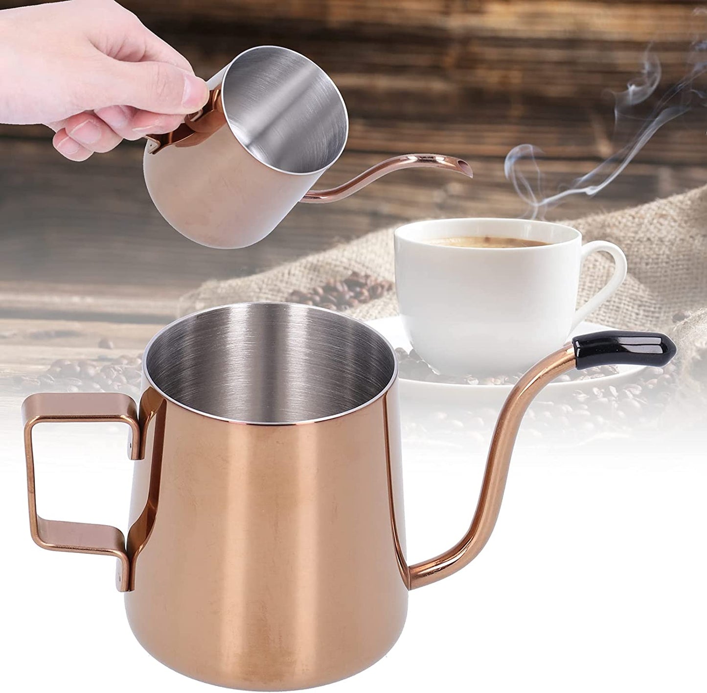 Jarra Cuello Cisne Oro Rosa 350ml