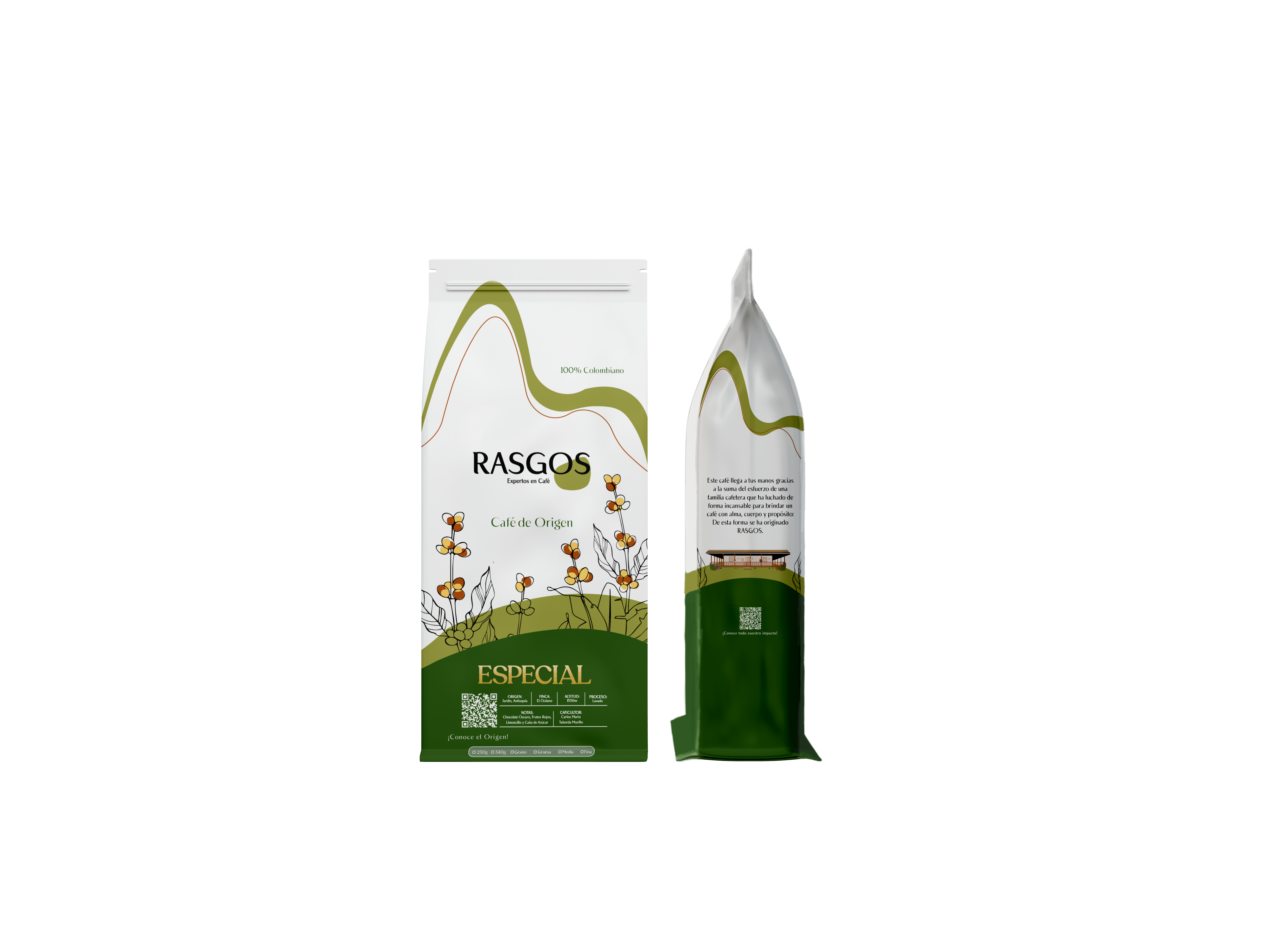 Café Especial RASGOS Origen Jardín - Antioquía 250g