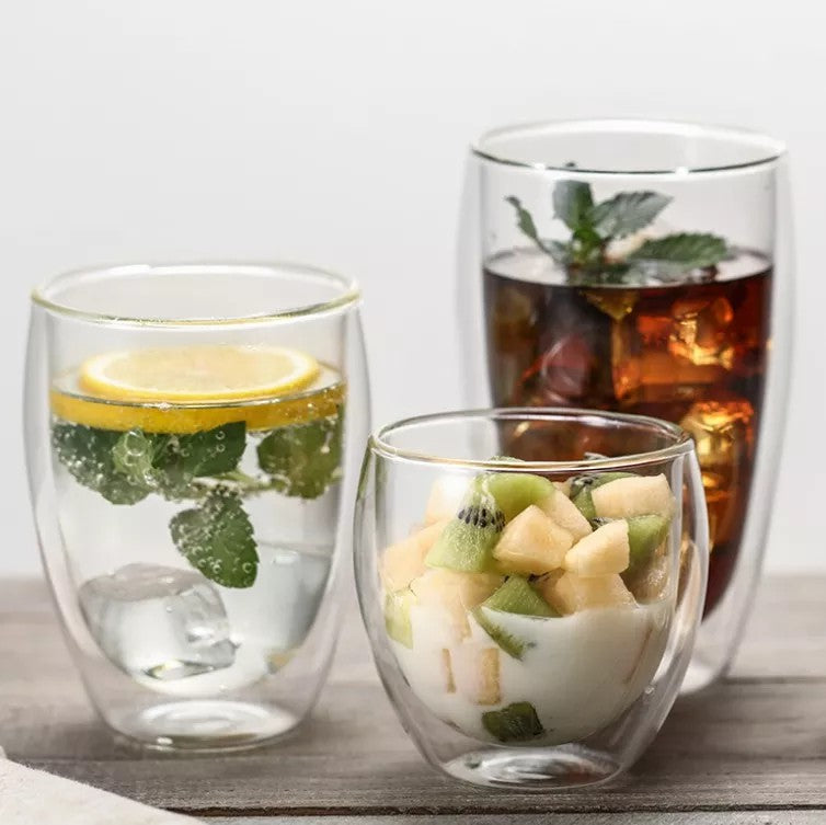 Vasos Doble Fondo Borosilicato