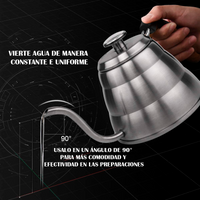 Jarra Cuello Ganso Termometro Acero 1000ml Plata