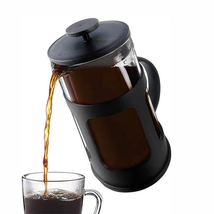 Prensa Francesa Negra 350ml French Press Cafetera de Embolo Plano