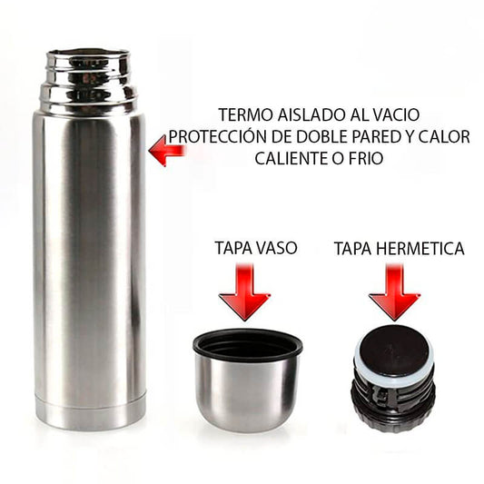 Termo Acero Inoxidable Doble Capa