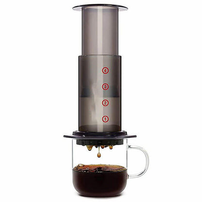 Cafetera De Aire A Presión Negra