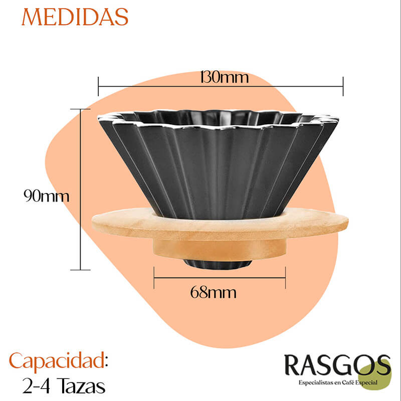 Dripper V60 Origami 2-4 Tazas