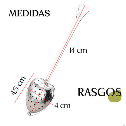 Cuchara Infusora para Té en Acero Inoxidable