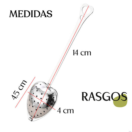 Cuchara Infusora para Té en Acero Inoxidable