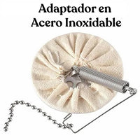 Filtro de Tela + Adaptador Acero Inoxidable Sifón