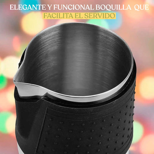 Jarra Espumadora de Leche Silicona Alta Precisión 350ml