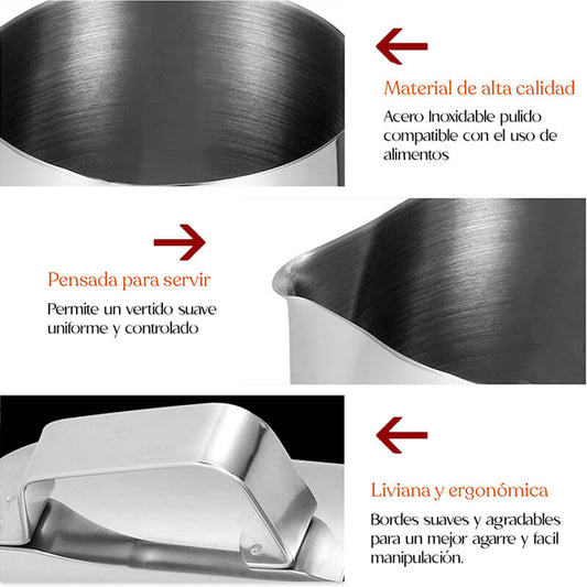 Jarra Arte Latte Con Termómetro 350ml