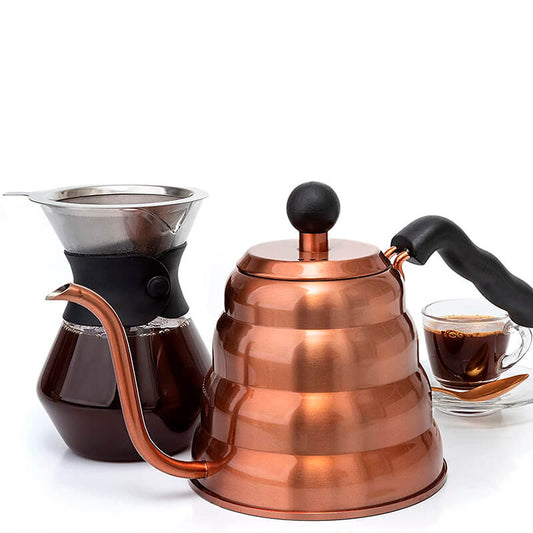 Hervidor de Café de Cuello de Cisne 1.2 Litros Cobre