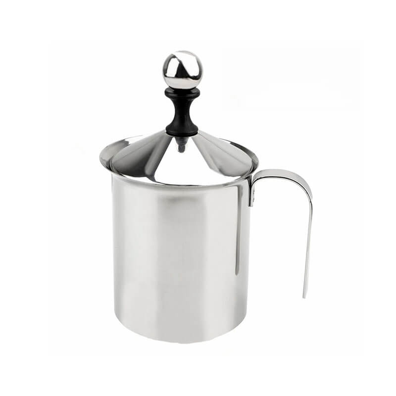 Jarra Espumadora de Leche Prensa Francesa Plata 400ml