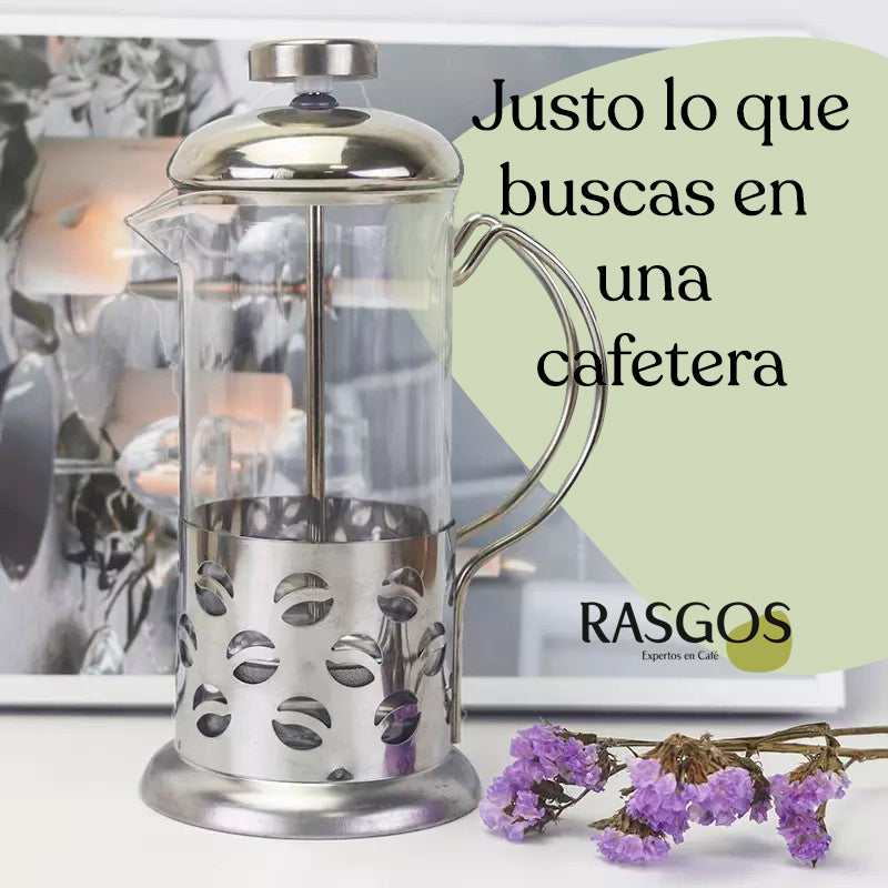 Cafetera Prensa Francesa Manual Acero Inoxidable 350ml