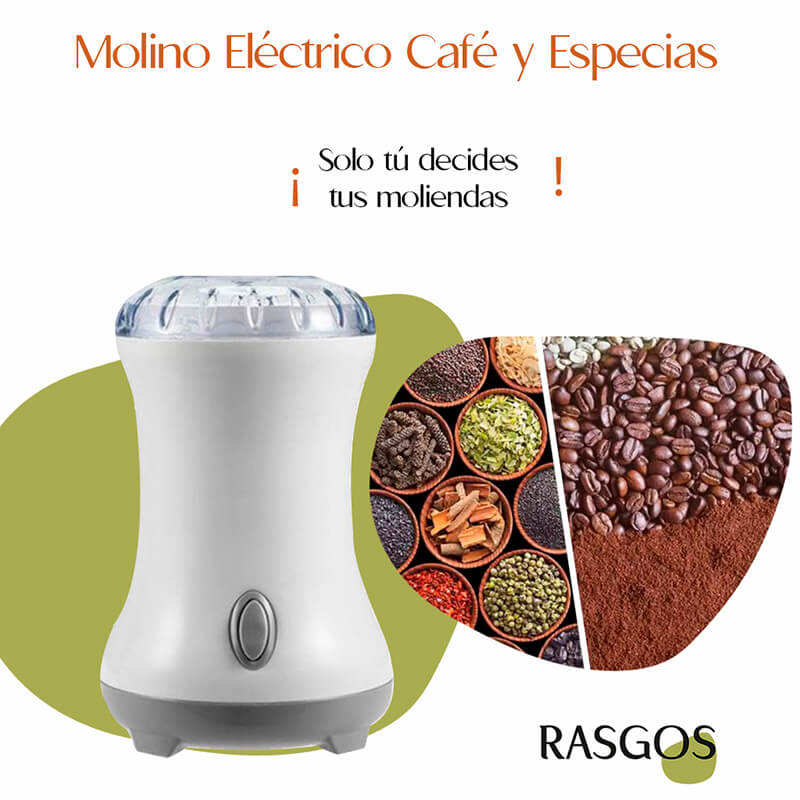 Moledor De Cafe Para Cafetera Especias Electrico Molino