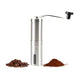 Molino Manual de Café Cilíndrico Acero Inoxidable Plateado 50gr