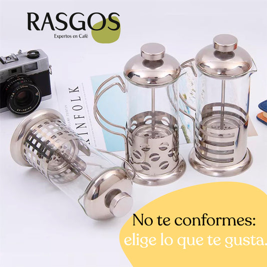 Cafetera Prensa Francesa Manual Acero Inoxidable 350ml