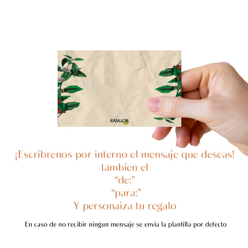 Tarjeta de Regalo Mensaje Especial Personalizado Fotografía