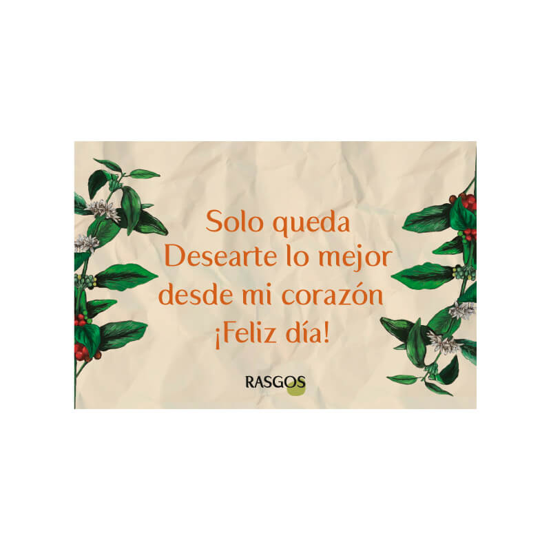 Tarjeta de Regalo Mensaje Especial Personalizado Fotografía