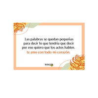 Tarjeta de Regalo Mensaje Especial Personalizado Fotografía