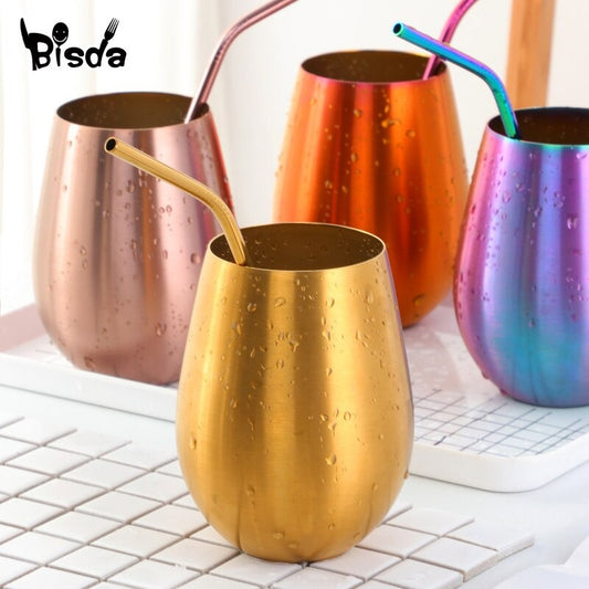 Set Vasos x 3 Unidades Acero Inoxidable