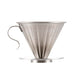 Método Dripper V60 en Acero Inoxidable (2-4 Tazas)