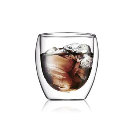 Vaso Doble Fondo Borosilicato 150ML